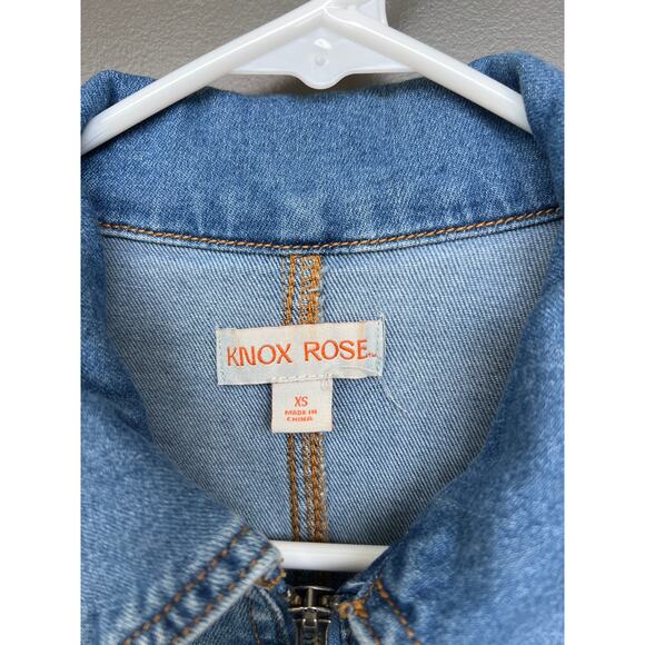 Knox Rose size XS denim jean jacket - Picture 2 of 4